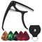 Guitar Capo Guitar Picks,Pick Holder for Acoustic and Electric Guitar,Classical Guitar Accessories