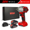 WOSAI 20V Cordless Brushless Electric Wrench Impact Wrench Socket Wrench 320N.m Li-ion Battery Hand Drill Installation