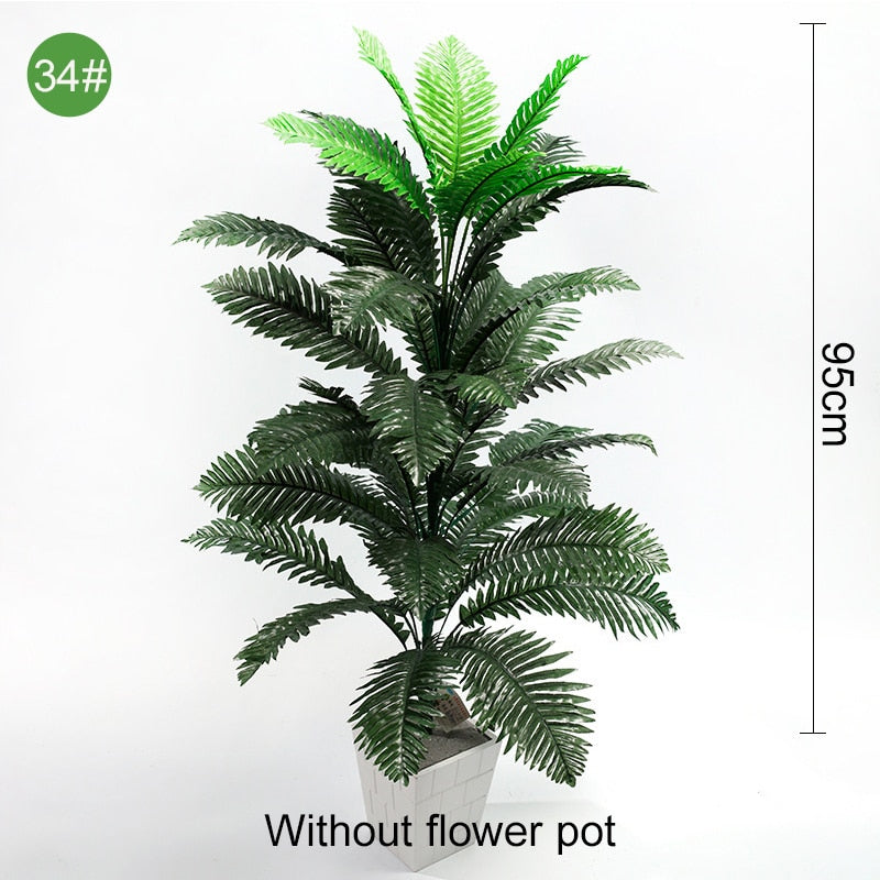 Multiple Green Large Artificial Palm Tree Plastic Plants Garden Home Outdoor Decorations Scutellaria Tropical Tree Fake Plants
