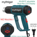 Heat Gun 2000W Professional Hot Air Gun with 2 Temperature Modes Hands-Free Stand Built-in Ideal for Stripping Paints Soldering