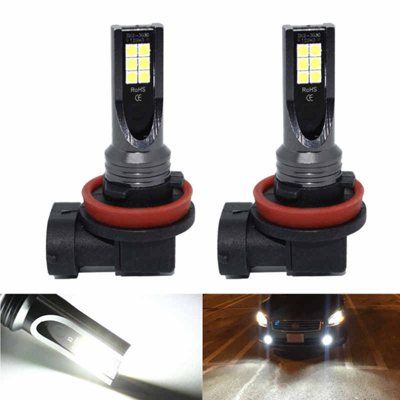 2PCS H11 H8 LED Fog Light Car Headlight LED Fog Automotive Headlight Bulbs LED Car Light Light Bulb