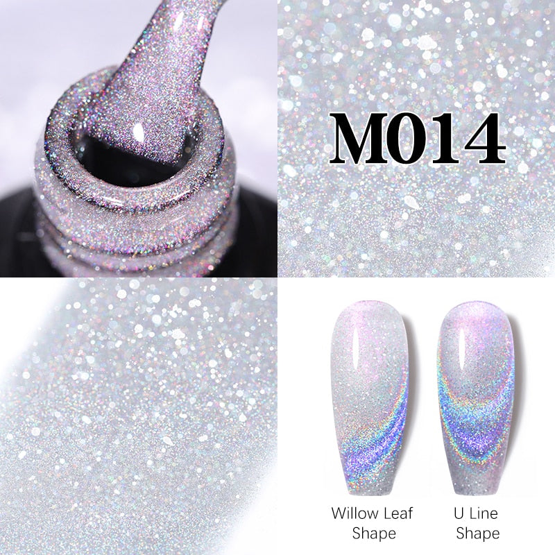 UR SUGAR Sparkling Gel Nail Polish Reflective Glitter Nail Gel Semi Permanent Nail Art Varnish For Manicures Need Base Top Coat