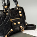 Girl Shoulder Bags Black Hand Bags New Arrival Mini Small Motorcycle Bags Crossbody for Women Soft Pu Leather Brand Handbag lady