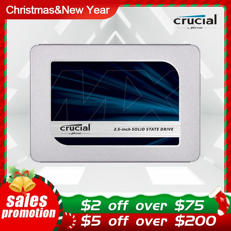 Crucial MX500 250GB 500GB 1000GB 2000GB 3D NAND SATA3 2.5-Inch Internal SSD Internal Solid State Drive 5 years Warranty