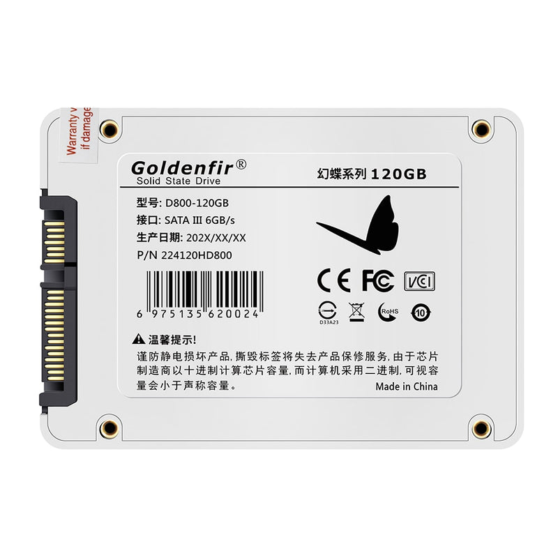 Goldenfir Internal newest SSD 60GB 120GB 240GB  Drive Disk SSD 480gb for PC OEM  logo serial number