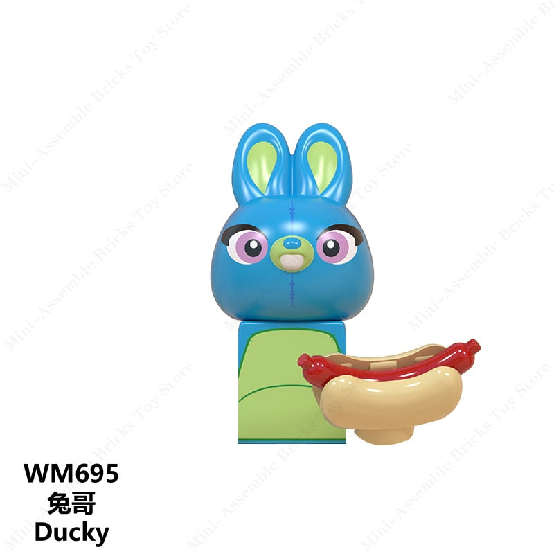 Disney Mini Action Toy Figures Building Blocks Cartoon dolls Toy Story Mickey Mouse Winnie The Pooh Frozen Stitch Donald Duck