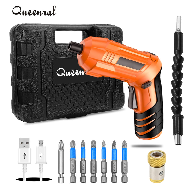 Electric Screwdriver Battery Rechargeable Cordless Screwdriver Powerful Impact Wireless Screwdriver Drill Electric Screw Driver
