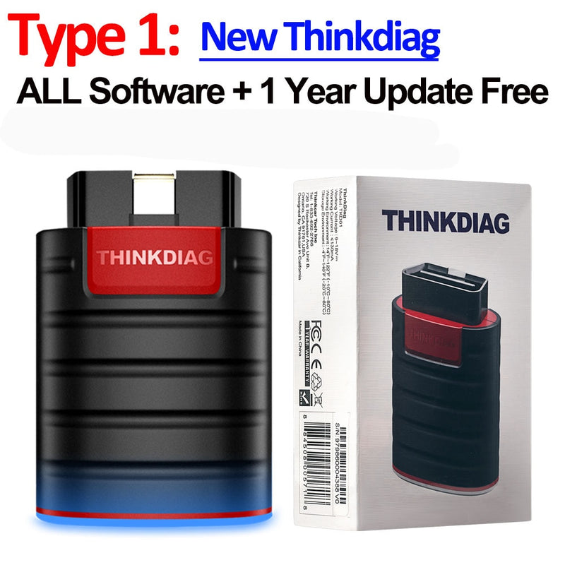 Thinkcar Thinkdiag Old Version All System Software Free 1Year Car Diagnostic Tool Bluetooth OBD2 Scanner Easydiag Thinkdiag
