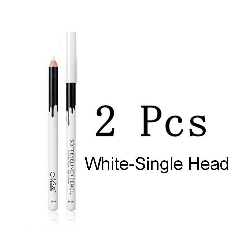 1-10 Pcs Eyeliner Pencil Makeup Women Long Lasting Waterproof Pigment Eye Liner White Eyeliner Pen Cosmetics