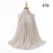 Hijab Scarf 72*175cm Plain Chiffon Scarves For Women Muslim Fasion Islam Clothing Headscarves Shawl For Ladies Headwrap Ramadan