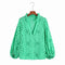 Embroidery Women Blouse Summer 2022 New Fashion Long Sleeve Female Smock Shirt Top Clothing Wears