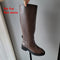 FEDONAS 2023 Ins ZA Genuine Leather Knee High Boots For Women Thick Heeled Autumn Winter Warm Shoes Woman High Motorcycle Boots