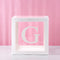 Baby Shower Box Custom Alphabet Name Transparent Balloon Box Birthday Party Decoration Kids DIY Wedding Baby Shower Suppiles