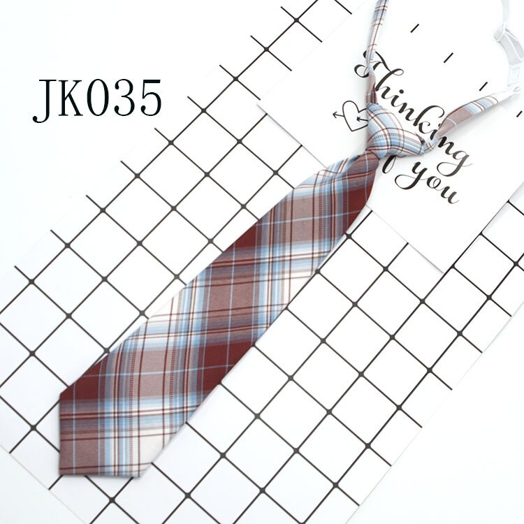Shirt Necktie Women College Style JK Plaid Uniform  Detachable Collars Removable Ties Apparel Accessories галстук женский