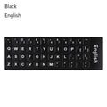 Keyboard Stickers Alphabet Layout English Russian Spanish Deutsch Arabic Laptop Desktop Tool Wear-resistant Non-slip Stickers