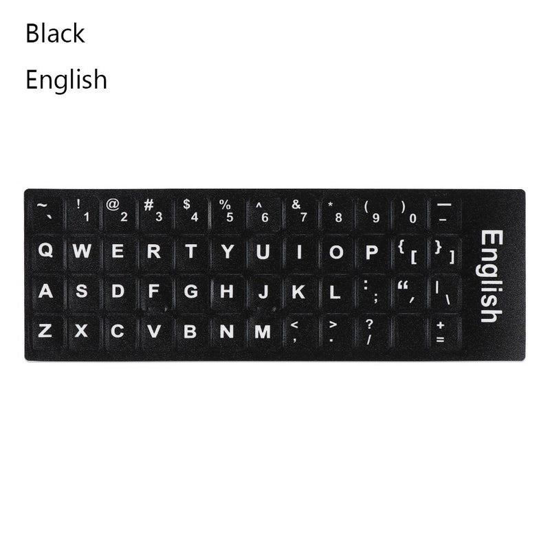 Keyboard Stickers Alphabet Layout English Russian Spanish Deutsch Arabic Laptop Desktop Tool Wear-resistant Non-slip Stickers