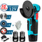 12V Brushless Angle Grinder 2PCS Lithium Battery 500W 19500Rpm Cordless Mini Polishing Machine Diamond Cutting Grinder