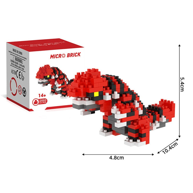 Pokemon Small Building Pokemon Blocks Small Cartoon Picachu Animal Model Education Game Graphics Pokemon Toys For Kids Birthday