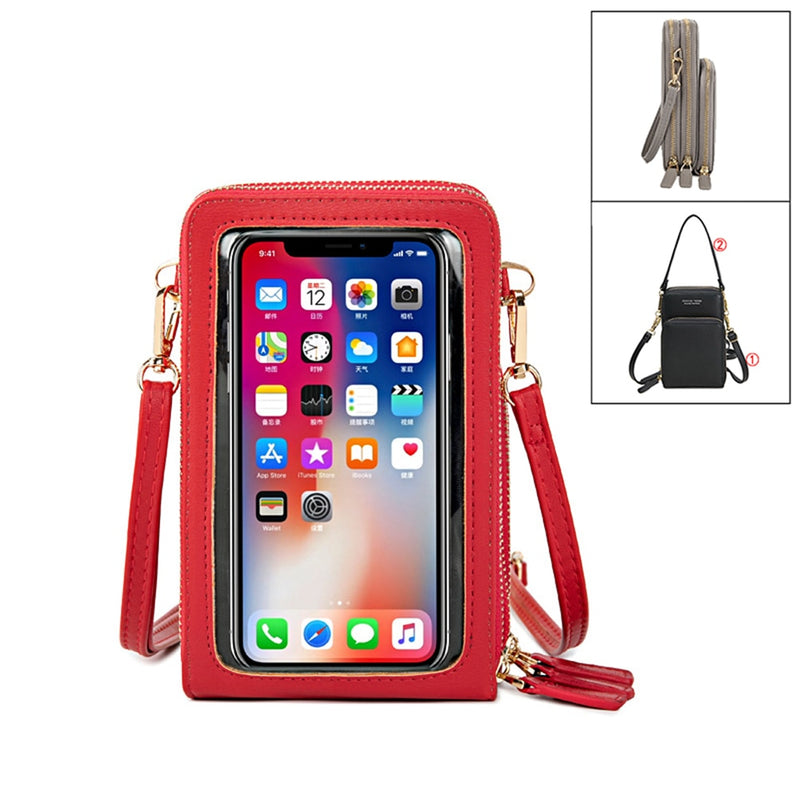 New Women PU Leather Shoulder bags Female Large Capacity Crossbody Bags Girls Multi-functional Handbag Phone Purse Dropshipping