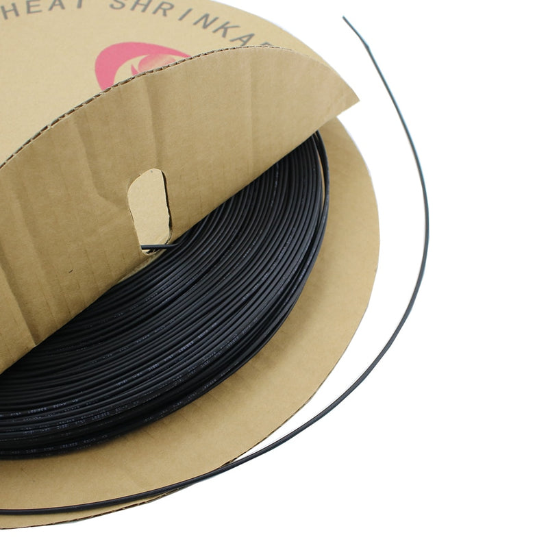 5 METER/LOT BLACK 1mm 1.5mm 2mm 2.5mm 3mm 3.5mm 4mm 5mm 6mm Heat Shrink Tubing Tube
