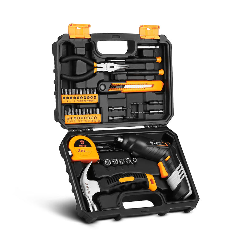 DEKO DKCS3.6O1/DCS3.6DU2 Electric Cordless Screwdriver  Keyless Chuck Charging Battery