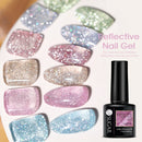 UR SUGAR Sparkling Gel Nail Polish Reflective Glitter Nail Gel Semi Permanent Nail Art Varnish For Manicures Need Base Top Coat