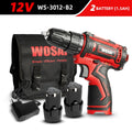 WOSAI 12V 16V 20V Cordless Drill lithium-ion Battery Electric Screwdriver 25+1 Torque Mini Wireless Power Driver DIY Power Tools