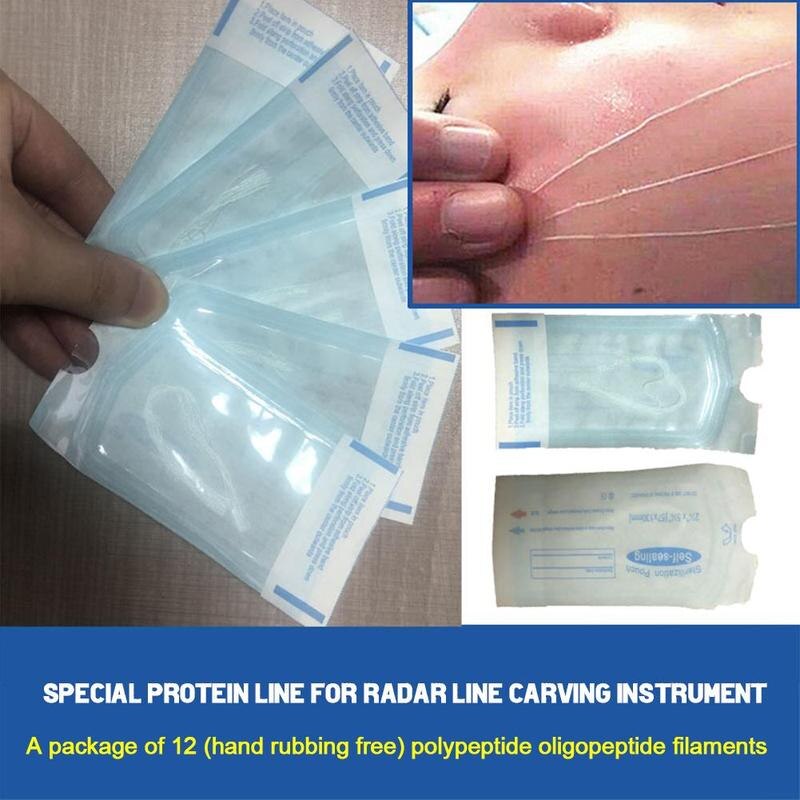 60/120pcs No Needle Gold Protein Line Absorbable Anti-wrinkle Face Filler Lift Firming Collagen Thread Anti-Aging Facial Serum