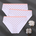 3PCS/Set Women Panties Cotton Underwear Patchwork Cute Design Female Lingerie Underpants Pantys Sexy Briefs Intimates for Girls