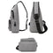 Men Anti Theft Chest Bag Shoulder Bags USB Charging Crossbody Package School Short Trip Messengers Bags Men&