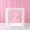 Baby Shower Box Custom Alphabet Name Transparent Balloon Box Birthday Party Decoration Kids DIY Wedding Baby Shower Suppiles