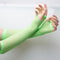 1pair Neon Fishnet Fingerless Long Gloves Leg Arm Cuff Party Wear Fancy Dress for Womens Sexy Girls Punk Goth Dance Mesh Gloves