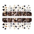 Fluorescence Butterfly Heart Fruits Various Shapes Nail Art Glitter Flakes 3D Colourful Sequins Polish Manicure Nail Decoration