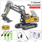 2.4G High Tech 11 Channels RC Excavator Dump Trucks Bulldozer Alloy Plastic Engineering Vehicle Electronic Toys For Boy Gifts