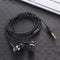 1pc Wired Earphone Stereo In-Ear 3.5mm Nylon Weave Cable Earphone Headset For Laptop Smartphone Gifts Headphones