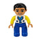 Big Size Action Figures City Princess Policemen Family Building Block Doll Character Accessory Toys Assembly Children Kids Gift