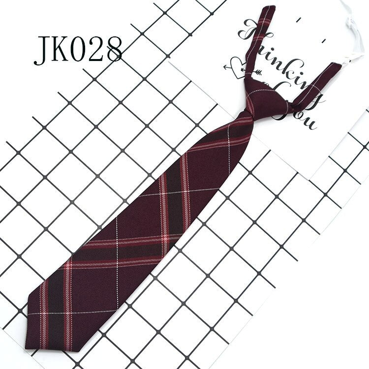 Shirt Necktie Women College Style JK Plaid Uniform  Detachable Collars Removable Ties Apparel Accessories галстук женский
