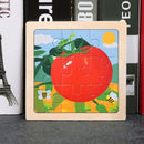 11X11CM Kids Wooden Puzzle Toy Vehicle Animal Jigsaw Cartoon Animal Traffic Tangram Toys Educational Toys Puzzles for Kids Gifts