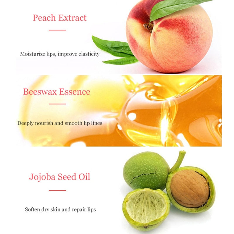 Peach Moisturizing Lip Gloss Peach Waterproof Glossy Long Lasting Not Sticky Natural Lip Tint Daily Makeup Lip Oil Primer