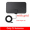 Kebidumei TV Antenna  4K 8K 25DB High Gain HD TV DTV Box Digital  EU Plug 3000 Miles Booster Active Indoor Aerial Flat Design