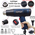2000W LCD/NO LCD Heat Gun Variable Temperature Advanced Electric Hot Air Gun Power Tool Hair dryer for soldering Thermoregulator