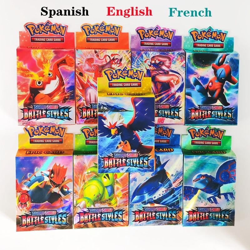 Pokemon Cards V Vmax Box TCG Sun &amp; Moon Evolutions Pokemon Booster Shinny Card Pokemon Game Gx Ex Toy Kids Birthday Gift