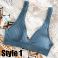 Seamless Bra Sports Bras For Women Plunge Brassiere Top Female Backless Deep V Sexy Lingerie Women Underwear Rib Bralette
