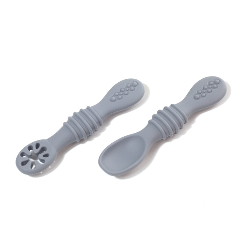 Baby Meal Spoon Set Food Grade Silicone Sticky Spoon Children Sticky Spoon Soup Spoon Fruit Color Silicone Training Spoon