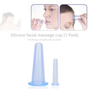 2pcs Silicone Cupping Suction Can Vacuum Face Massage Cup for Facial Leg Arm Relaxation Household Health Care Tool