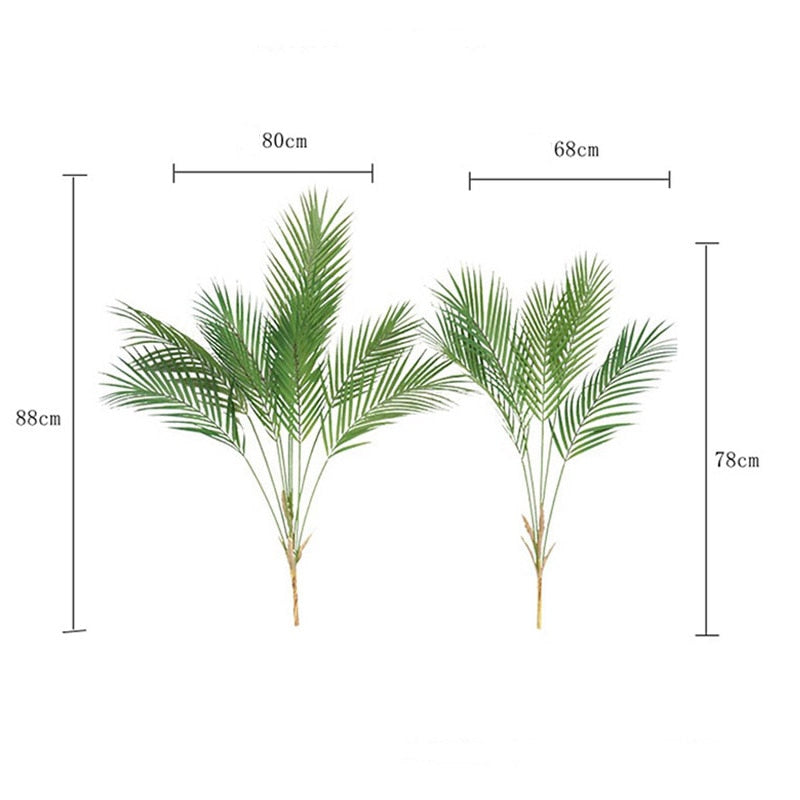 Multiple Green Large Artificial Palm Tree Plastic Plants Garden Home Outdoor Decorations Scutellaria Tropical Tree Fake Plants