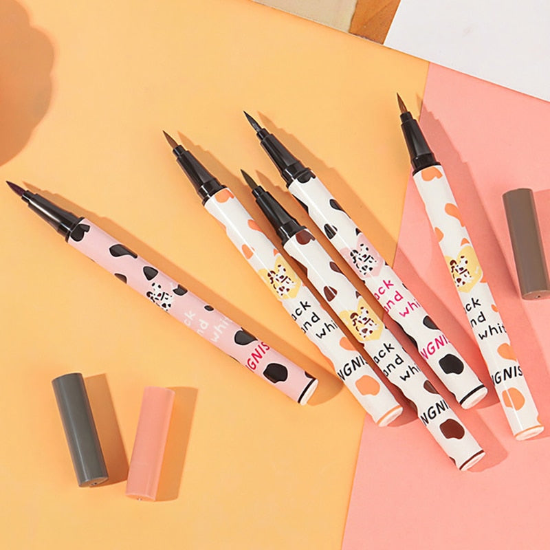 Eyeliner Pen Long Lasting No Smudging Quick Drying Brown Lying Silkworm Pencil Liquid Eye Shadow Beauty Makeup Cosmetics Tool