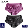 2pcs/lot QUCO Brand sexy Women Underwear High Quality Women Panties Seamless Underwear Solid  Lingerie underwear women