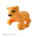 Big Size Building Blocks Cat Dog Pig Rabbit Model Accessories Compatible Bricks Farm Animals Set Assemble Education Toys For Kid