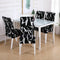 Spandex Chair Cover Stretch Home Dining Elastic Floral Print Chair Covers Multifunctional Spandex Elastic Cloth Universal Size